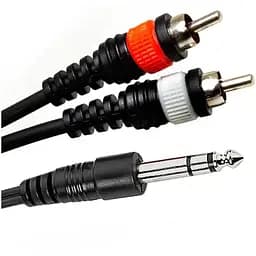 Готовый аудио кабель BiG Jack 6.3 stereo - 2xRCA YC003 10м
