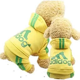 Костюм для тварин Ginger М Adidog спорт жовтий Д-30 см ОГ-40 см 2.5-3.5 кг - мініатюра 2