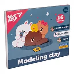 Пластилин Yes Line Friends, 16 цветов, 320 г