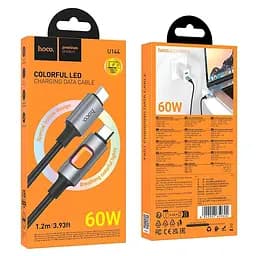 Кабель Hoco Type-C до Type-C New charging data cable U144 1.2 м 60W - мініатюра 2