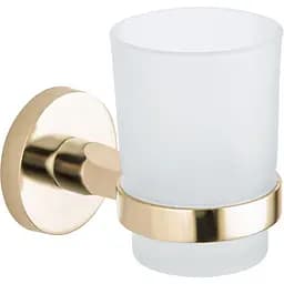 Склянка для зубних щіток VBI Venus brushed gold VBI-040004BG золотий