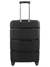 Валіза велика L Milano bag 0307 поліпропілен Чорний - мініатюра 3