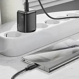 МЗП Hoco N54 Monsoon PD45W (1USB-C) + Type-C to Type-C Black - мініатюра 4