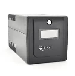 ИБП UPS Ritar RTP1200 720W Proxima-D LCD, AVR, 3st, 4x UNIVERSAL socket, 2x12V7Ah - мініатюра 1