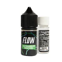 Набір компонентів для самозамісу сольової заправки FLOW 30 мл Watermelon Menthol Кавун ментол, 0-50 мг (17232)
