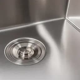 Кухонна мийка Platinum Handmade з підставкою для ножів з нержавіючої сталі 1.5 мм квадратна 50x50 см - мініатюра 7