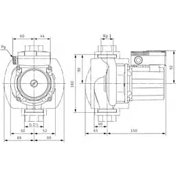 Циркуляційний насос Wilo TOP-S 25/5 EM (2044009) - мініатюра 2