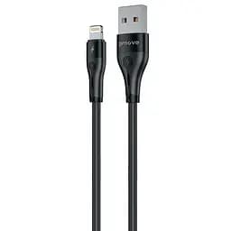 Кабель Proove Soft Silicone USB to Lightning 2.4A (2m) black