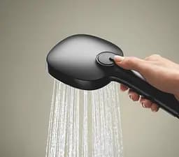 Змішувач для душу з душовим гарнітуром Grohe Cubeo 1018252430 Чорний матовий - мініатюра 5