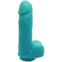 Крафтовое мыло-член с присоской Чистий Кайф Turquoise Size S