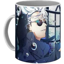 Кружка GeekLand Магічна Битва Jujutsu Kaisen Годжо Сатору з котом JK.02.14