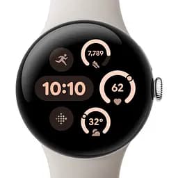 Смарт-годинник Google Pixel Watch 3 41mm Matte Polished Silver/Porcelain Band [115659] - мініатюра 2