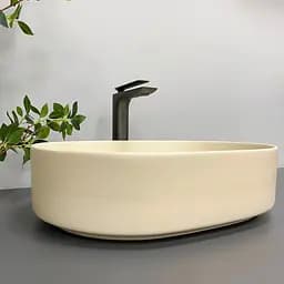 Умивальник VBI Verona 50 beige matt накладний VBI-011305 - мініатюра 5