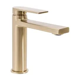 Змішувач для умивальника Rea Verso низький brushed gold REA-B6555 Золотий