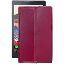 Чехол StatusCASE из экокожи для планшета Lenovo Tab 3 TB3-730X Бордовый