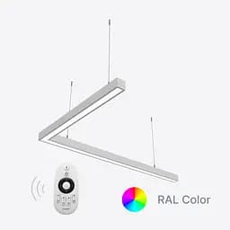 Керований кутовий світлодіодний світильник X-LED 80ВТ ral (800*800*43) LSNA-80dc