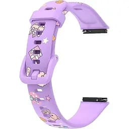 Силіконовий ремінець Becover Modern Style для Huawei Band 7/Honor Band 7 Purple (709451) - мініатюра 2