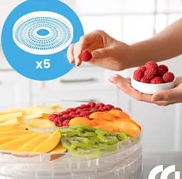 Харчова сушарка Maltec DryMaster II 500 Вт 11.5 л 5 лотків регулювання температури 35–70°C захист від перегріву BPA Free - мініатюра 4