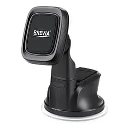Тримач телефону автомобільний Brevia DashFix MagHold із присоскою, 4 магніти, чорний(48150)