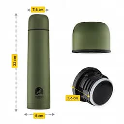 Термос Mountain Goat 1 л Navy Green (P-5907739315779) - мініатюра 8