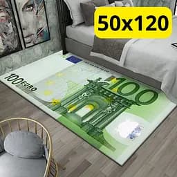 Стильний та зносостійкий килим для дому та офісу "100 EURO" 50х120 KT7001733