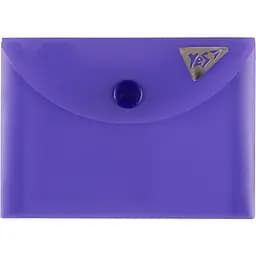 Папка-конверт Yes Fusion A7 на кнопке фиолетовая (492270)