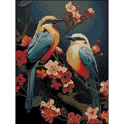 Алмазна мозаїка без підрамника "Пташки" ZAV3040-40, 30х40 см