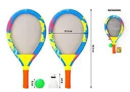 Дитячий набір 2в1 для гри в бадмінтон та теніс Ігрові ракетки 55см з валанчиком і м'ячем
