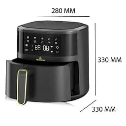 Аерофритюрниця безмасляна Crownberg CB-5550 на 5л електрична з сенсорним керуванням 2000Вт Чорний - мініатюра 4