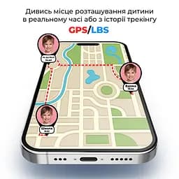 Дитячий водонепроникний смарт-годинник з GPS JETIX DF22 Light Edition оригінальний з телефоном і камерою (Blue) - мініатюра 3