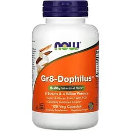 Пробіотики і пребіотики NOW Gr8-Dophilus 4 billion, 120 вегакапсул