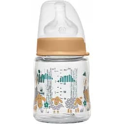 Скляна пляшечка Nip Олені 120 мл бежева (35066)