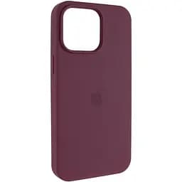 Чохол Epik Silicone Case AA Logo with MagSafe для Apple iPhone 11 Pro 5.8 Бордовий/Plum