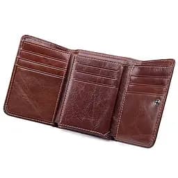 Гаманець чоловічий шкіряний 14648 Vintage коричневий - мініатюра 5
