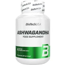 Натуральная добавка BioTech Ashwagandha, 60 капсул
