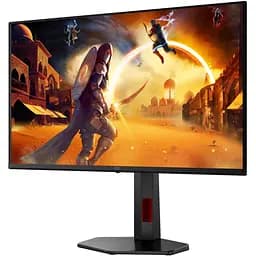 TFT 26.5" AOC Q27G4SDR, QD-OLED, 360Hz, 0,3ms, 2xHDMI, DP, USB-hub, HAS, Pivot, чорно-червоний - мініатюра 3
