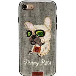 Чехол-накладка Remax Funny Pets Series Case Apple iPhone 7 Grey