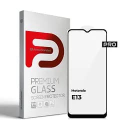 Захисне скло на Motorola E13 з олеофобним покриттям, Pro, повне проклеювання, антистатичний і пиловідштовхуючий шар, 9H, самоклеючеся, 2.5D, на весь екран, антистатичний клей, ArmorStandart (ARM66133)