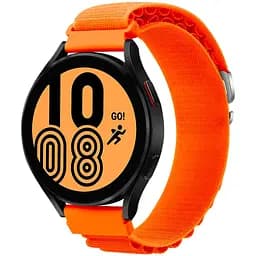 Ремінець для Samsung Galaxy Watch 4 44mm - помаранчевий Watchbands NormalCloth ширина кріплення 20мм нейлоновий (W24-8WB22243221)