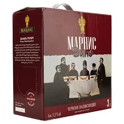 Вино Marani Марніс, червоне, напівсолодке, 3 л - мініатюра 2