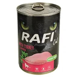 Влажный корм для кошек Dolina Noteci Rafi cat с индейкой 400 г (DN236-303831)
