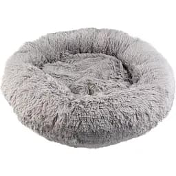Лежак для животных Пушистики пончик серый 