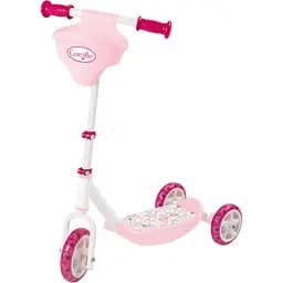 Самокат Smoby Toys с металлической рамой трехколесный розовый (750179)