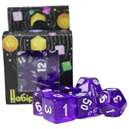Набор кубиков Transparent 7 Dice Set - Dark purple , 7 шт. (g7dtran08)