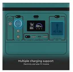 Портативная зарядная станция V-TAC VT606 230В 500W, 26,2Ah 568Wh - мініатюра 9