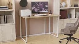 Комп'ютерний стіл Ferrum-decor Ханна 75x120x60 білий ДСП Дуб Сонома 16мм (FRD-104001) - мініатюра 5