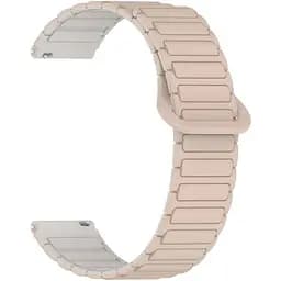Ремінець DK CDK для Huawei Watch GT 3 Pro 43mm 20mm Silicone Shaped Magnetic Band (018822) (pink sand / grey)