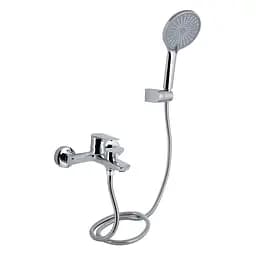 Смеситель для ванны Qtap Leo New (c душевым гарнитуром) QTLEO259CRM45563 Chrome