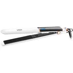 Випрямляч для волосся VGR V-515 з терморегулятором РК-дисплеєм Білий