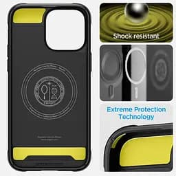 Оригінальний протиударний чохол Spigen Rugged Armor MagSafe для Iphone 14 Pro Max (6.7") Matt Black ACS04812 - мініатюра 18